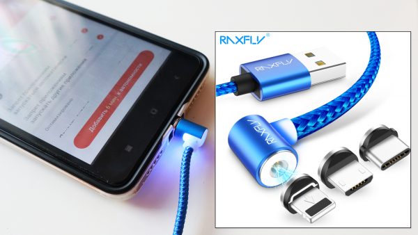 Магнитный кабель для зарядки RAXFLY
